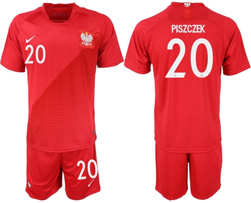 Poland #20 Piszczek Away Soccer Country Jersey